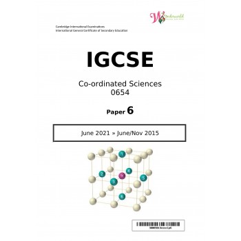 IGCSE Co-ordinated Sciences 0654 | Paper 6 | Question Papers