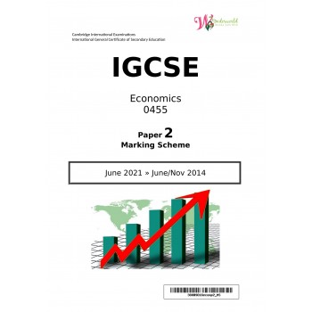 IGCSE Economics 0455 | Paper 2 | Marking Scheme