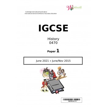 IGCSE History 0470 | Paper 1 | Question Papers