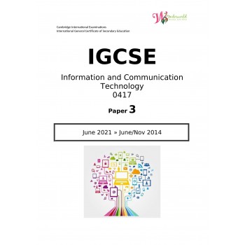 IGCSE Information and Communication Technology 0417 | Paper 3 | Question Paper