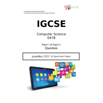 IGCSE Computer Science 0478 | Paper 1 & Paper 2 Marking Scheme 