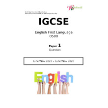 IGCSE English First Language 0500 | Paper 1 | Question Papers