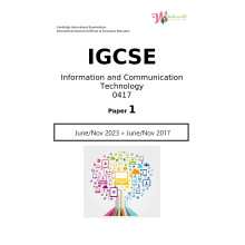 IGCSE Information and Communication Technology 0417 | Paper 1 | Question Paper