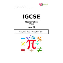 IGCSE Mathematics 0580 | Paper 4 | Question Papers