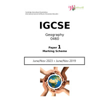 IGCSE Geography 0460 | Paper 1 | Marking Scheme