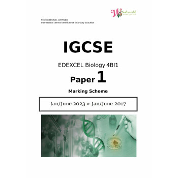 IGCSE Edexcel Biology 4BI1 | Paper 1 | Marking Scheme