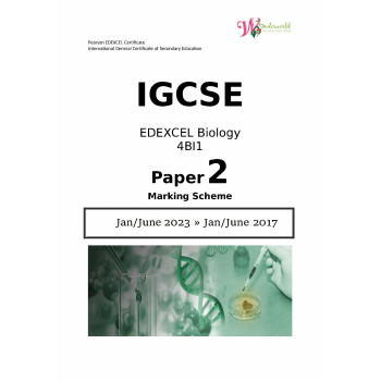 IGCSE Edexcel Biology 4BI1| Paper 2 | Marking Scheme