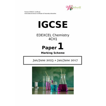 IGCSE Edexcel Chemistry 4CH1 | Paper 1 | Marking Scheme
