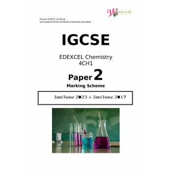 IGCSE Edexcel Chemistry 4CH1 | Paper 2 | Marking Scheme