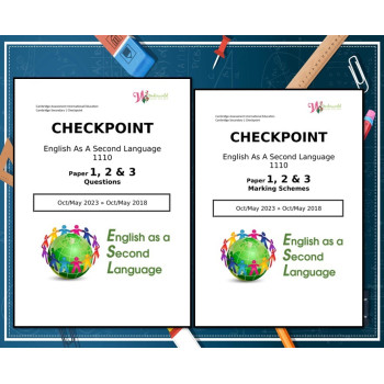 Lower Secondary Checkpoint English As A Second Language 1110 | Paper 1, 2 & 3 | Question & Marking Scheme