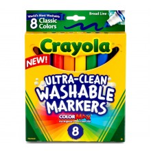 Crayola Ultra-Clean Washable Markers, Broad Line 8