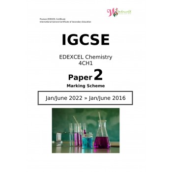 IGCSE Edexcel Chemistry 4CH1 | Paper 2 | Marking Scheme