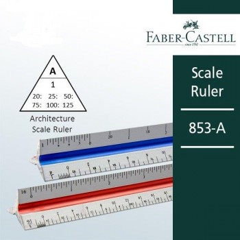 Scale Ruler, Faber Castell Architect Technical Drafting Triangular A 