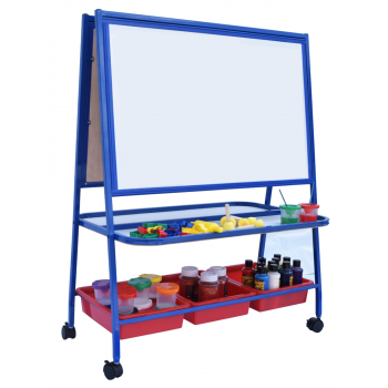 Magnetic White Board Double Sided (2' x 3') | Color Option Blue OR Red