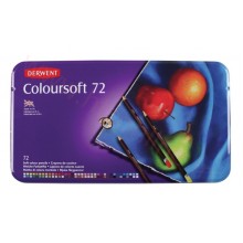 Derwent Coloursoft Pencils 72 Tin