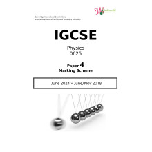 IGCSE Physics 0625 | Paper 4 | Marking Scheme