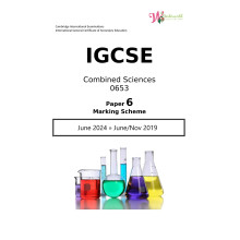 IGCSE Combined Sciences | Paper 6 | Marking Scheme