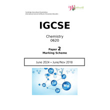 IGCSE Chemistry 0620 | Paper 2 | Marking Scheme