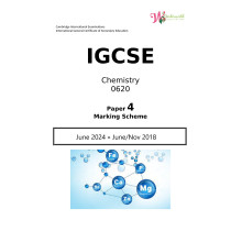 IGCSE Chemistry 0620 | Paper 4 | Marking Scheme