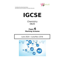 IGCSE Chemistry 0620 | Paper 6 | Marking Scheme