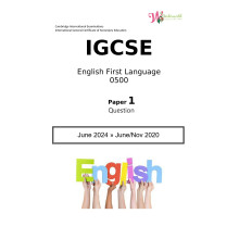 IGCSE English First Language 0500 | Paper 1 | Question Papers