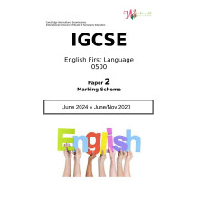 IGCSE English First Language 0500 | Paper 2 | Marking Scheme