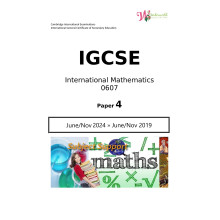 IGCSE International Mathematics 0607 | Paper 4 | Question Papers