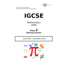 IGCSE Mathematics 0580 | Paper 2 | Marking Scheme