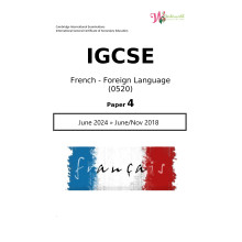 IGCSE French - Foreign Language 0520 | Paper 4 | Question Paper