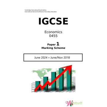 IGCSE Economics 0455 | Paper 1 | Marking Scheme