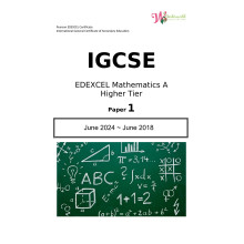 IGCSE Edexcel Mathematics A Higher Tier| Paper 1| Question Papers