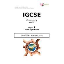 IGCSE Geography 0460 | Paper 2 | Marking Scheme