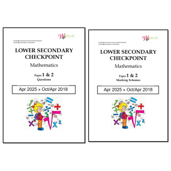 Lower Secondary Checkpoint Mathematics 0862 | Question &amp; Marking Scheme 