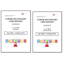 Lower Secondary Checkpoint Science 0893 | Question & Marking Scheme 