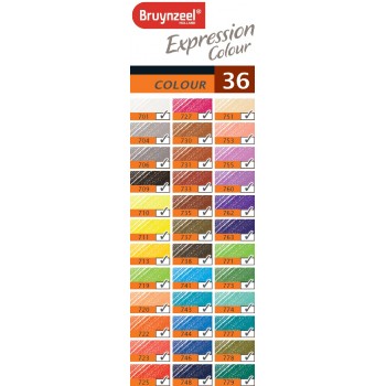 BRUYNZEEL EXPRESSION COLOURED PENCILS TIN 36
