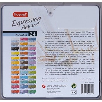 BRUYNZEEL EXPRESSION AQUARELLE PENCILS TIN 24