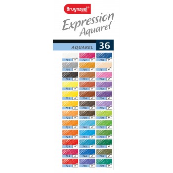 BRUYNZEEL EXPRESSION AQUARELLE PENCILS TIN 36