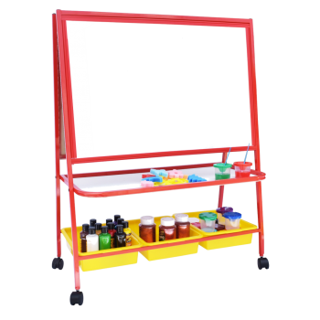 Magnetic White Board Double Sided (2' x 3') | Color Option Blue OR Red
