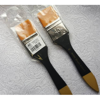 Wooden Nylon Artist Broad Brush | 40 mm