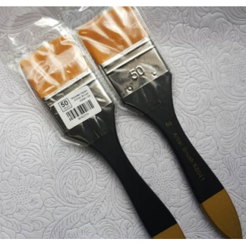 Wooden Nylon Artist Broad Brush | 50 mm